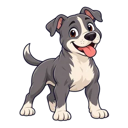 Ilustração de American Pit Bull Terrier