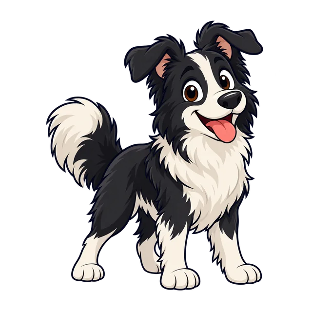 Ilustração de Border Collie