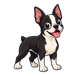 Ilustração de Boston Terrier