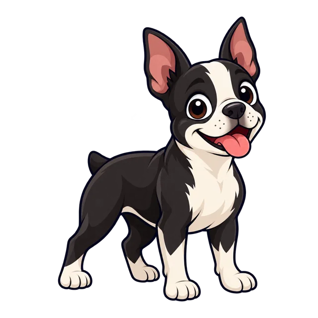 Ilustração de Boston Terrier