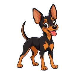 Ilustração de Pinscher Miniatura