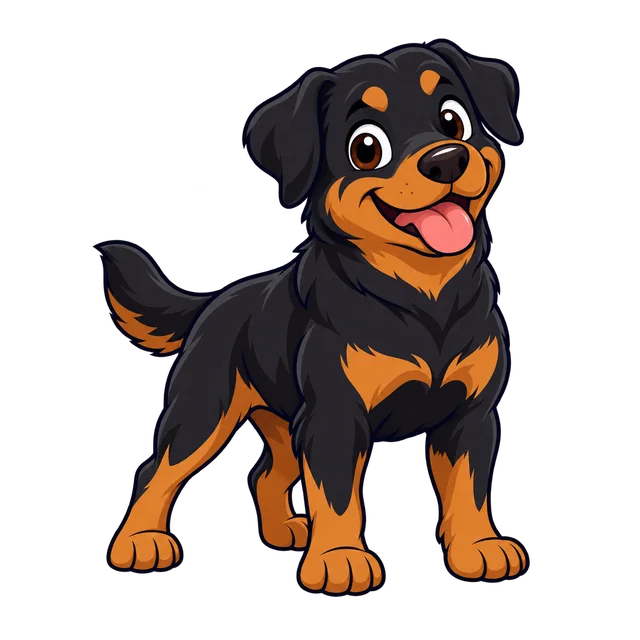 Ilustração de Rottweiler