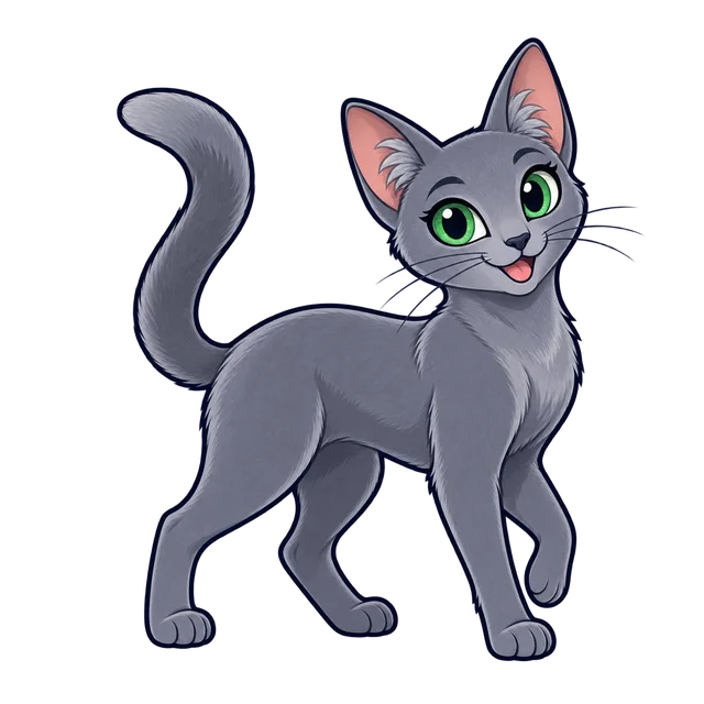 Ilustração de Azul Russo