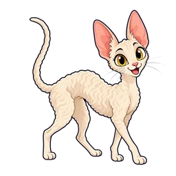 Ilustração de Cornish Rex