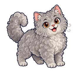 Ilustração de Selkirk Rex