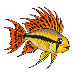Ilustração de Apistogramma-cacatuoides