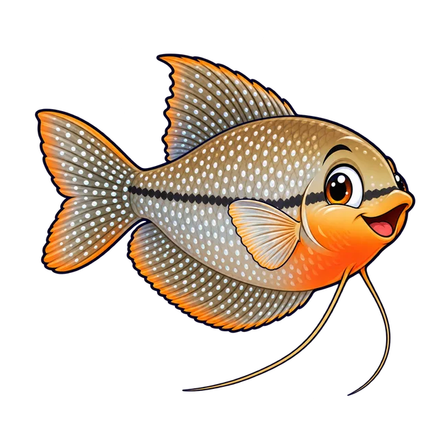 Ilustração de Gourami-pérola